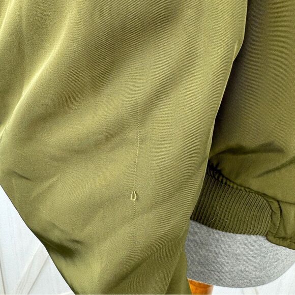 Cotton On The Bomber Jacket Green 8 Military Flight - Picture 11 of 15